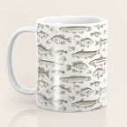 Brown - Freshwater Fish Toile Coffee Mug Gallery Image 3