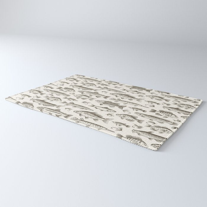 Brown - Freshwater Fish Toile Rug Gallery Image 3
