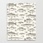 Brown - Freshwater Fish Toile Notebook Gallery Image 4