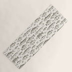Brown - Freshwater Fish Toile Yoga Mat Gallery Image 1