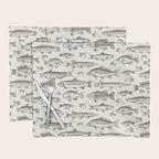 Brown - Freshwater Fish Toile Placemat Gallery Image 1