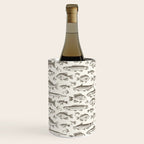 Brown - Freshwater Fish Toile Wine Chiller Gallery Image 2