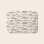 Brown - Freshwater Fish Toile Bath Mat Gallery Image 1
