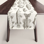 Brown - Freshwater Fish Toile Table Runner Gallery Image 1