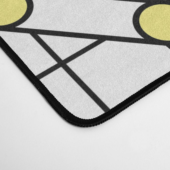 Memphis Pattern 27 - 80s - 90s Retro / 1st year anniversary design Desk Mat Gallery Image 4