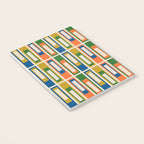 Mid Century Modern Geometric Lexington Ave Multicolored Retro Pattern Notebook Gallery Image 3