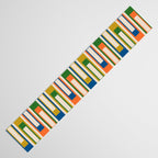 Mid Century Modern Geometric Lexington Ave Multicolored Retro Pattern Table Runner Gallery Image 3