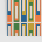 Mid Century Modern Geometric Lexington Ave Multicolored Retro Pattern Poster Gallery Image 3