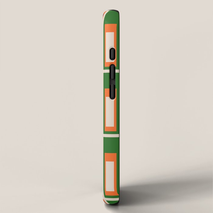 Mid Century Modern Geometric Lexington Ave Multicolored Retro Pattern iPhone Case Gallery Image 2