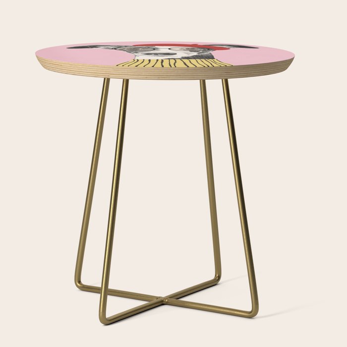 French style greyhound dog portrait Side Table Gallery Image 1