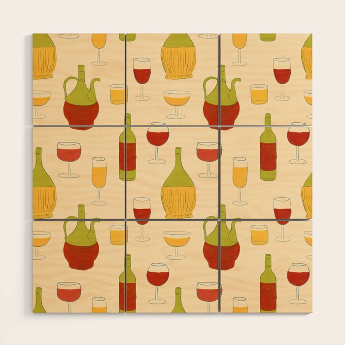 Italian Vino Wood Wall Art Gallery Image 1