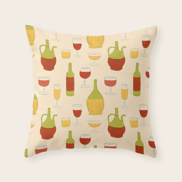 Italian Vino Throw Pillow Gallery Image 6