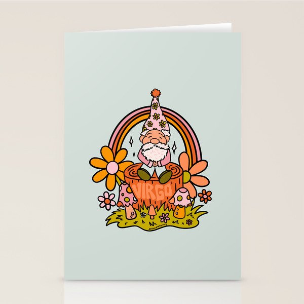 Virgo Gnome Stationery Card Gallery Image 2