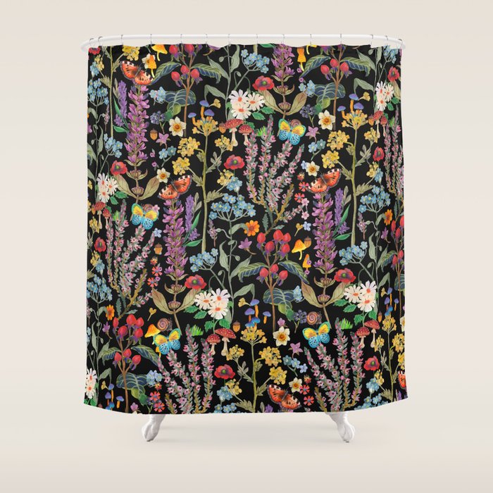 Wild Flowers Paradise Shower Curtain Gallery Image 1