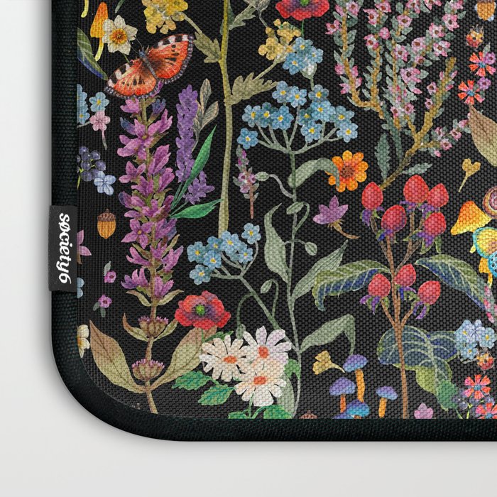 Wild Flowers Paradise Laptop Sleeve Gallery Image 3