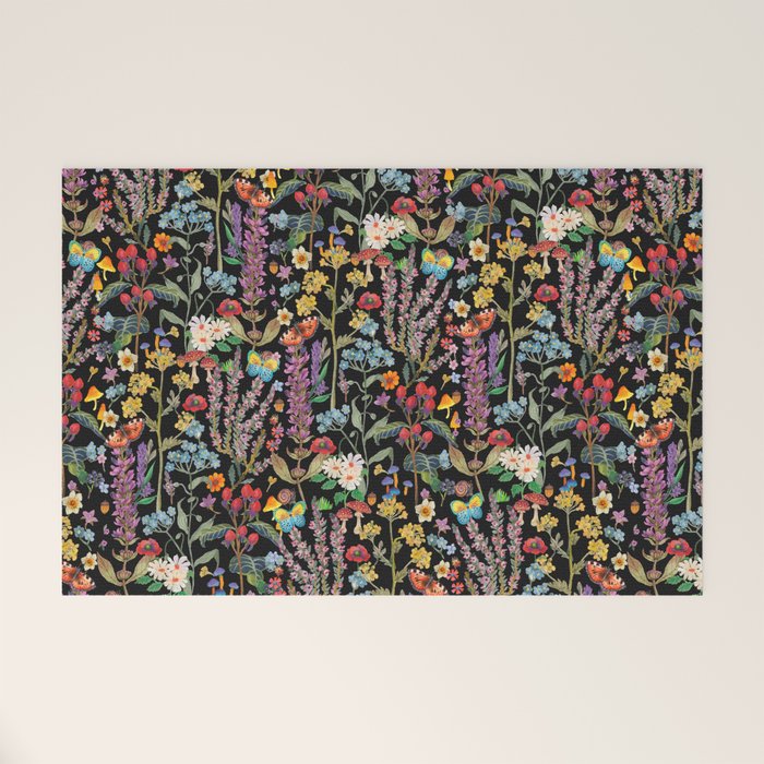Wild Flowers Paradise Welcome Mat Gallery Image 1