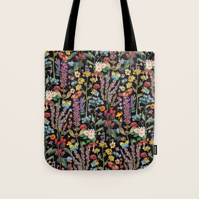 Wild Flowers Paradise Tote Bag Gallery Image 1