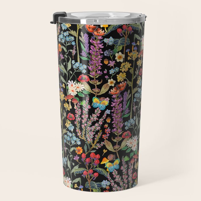 Wild Flowers Paradise Travel Mug Gallery Image 3