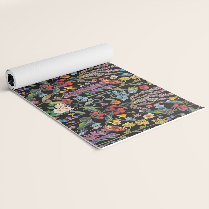 Wild Flowers Paradise Yoga Mat Gallery Image 2