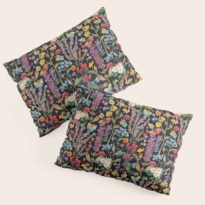 Wild Flowers Paradise Pillow Sham Gallery Image 3