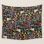 Wild Flowers Paradise Wall Tapestry Gallery Image 4