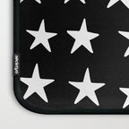 Star Pattern White On Black Laptop Sleeve Gallery Image 3