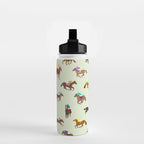 Off to the Horse Races (Mint) Water Bottle Gallery Image 2