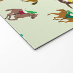 Off to the Horse Races (Mint) Welcome Mat Gallery Image 2
