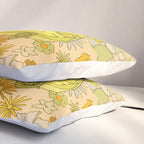 van life flower power // retro surf art by surfy birdy Pillow Sham Gallery Image 3