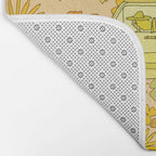 van life flower power // retro surf art by surfy birdy Bath Mat Gallery Image 2