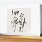 Minimalist wildflowers Wall Mural Gallery Image 2