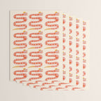 Abstraction_LITTLE_KING_COBRA_SNAKE_CUTE_ADORABLE_POP_ART_0916A Wrapping Paper Gallery Image 3