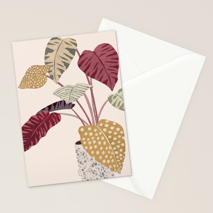 Colorful plant Stationery Card Gallery Image 2