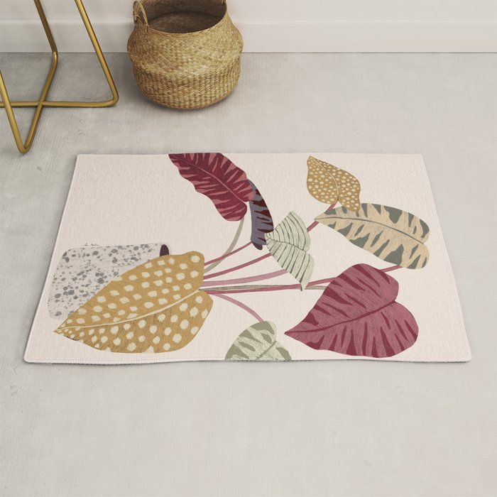 Colorful plant Rug Gallery Image 1
