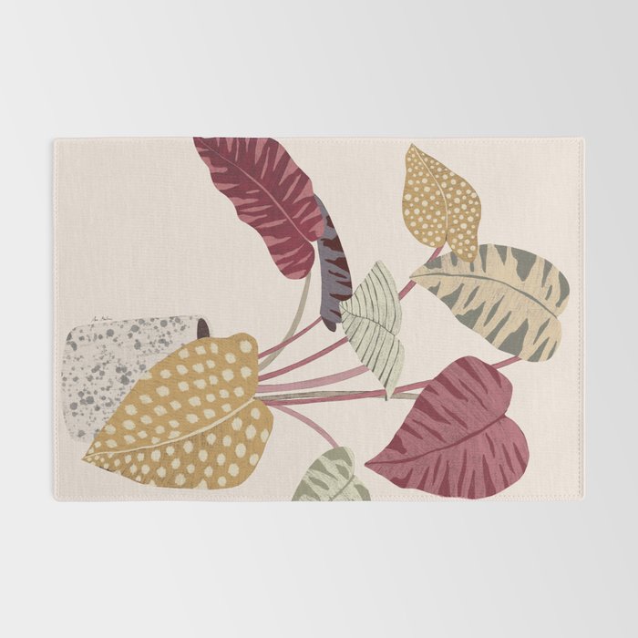 Colorful plant Rug Gallery Image 2