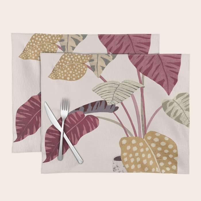 Colorful plant Placemat Gallery Image 1