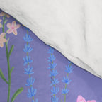 blue meadows colorful floral pattern Comforter Gallery Image 4