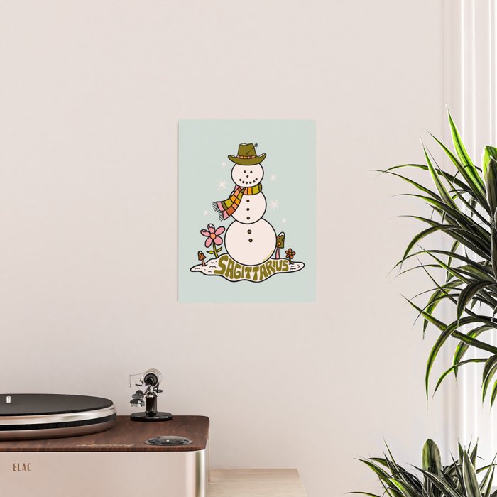 Sagittarius Snowman Poster Gallery Image 2