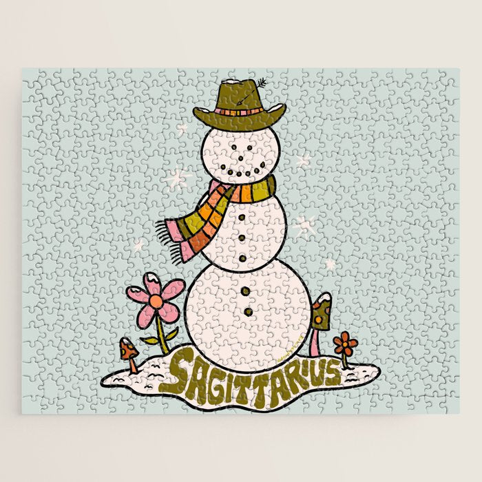 Sagittarius Snowman Jigsaw Puzzle Gallery Image 1