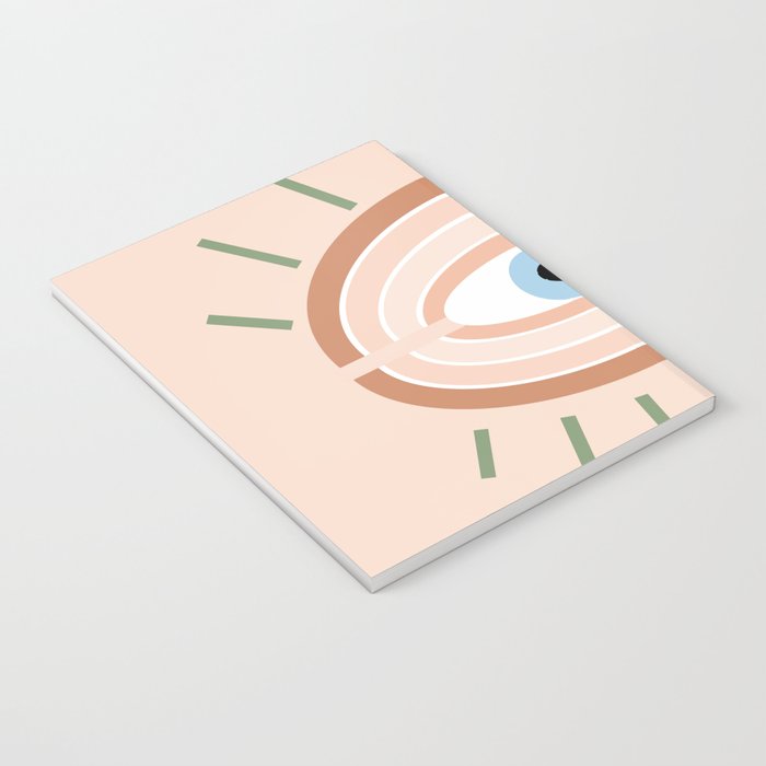 Retro evil eye - neutrals Notebook Gallery Image 3
