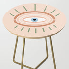 Retro evil eye - neutrals Side Table Gallery Image 2