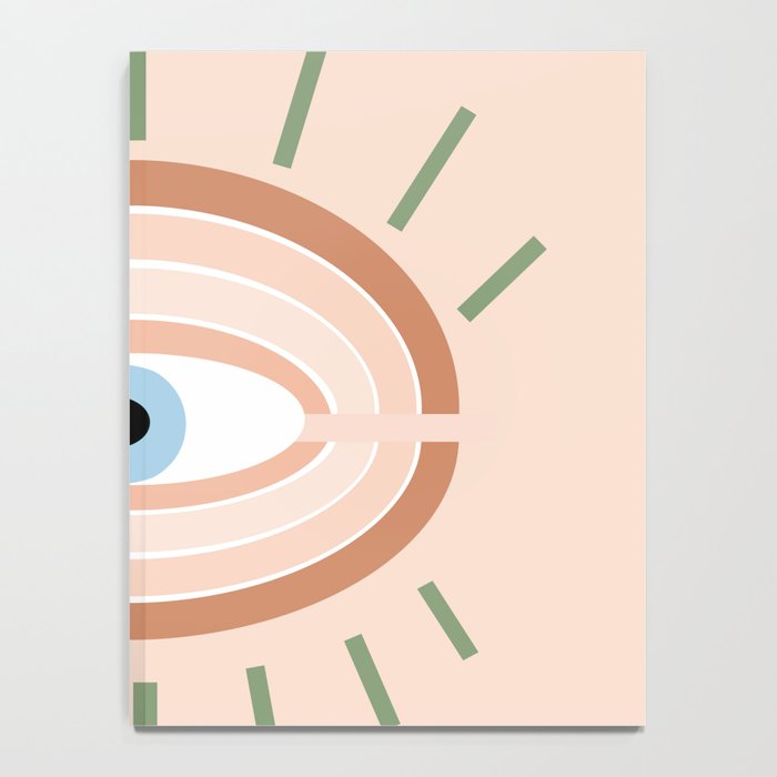 Retro evil eye - neutrals Notebook Gallery Image 4