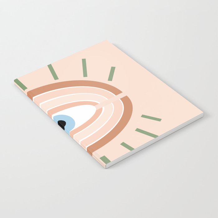 Retro evil eye - neutrals Notebook Gallery Image 2