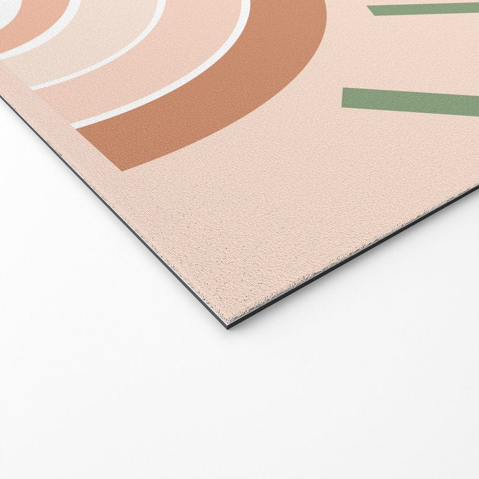 Retro evil eye - neutrals Welcome Mat Gallery Image 2