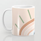 Retro evil eye - neutrals Coffee Mug Gallery Image 3