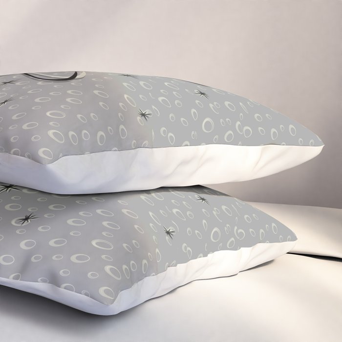 Atomic Love - Lunar Grey Pillow Sham Gallery Image 3