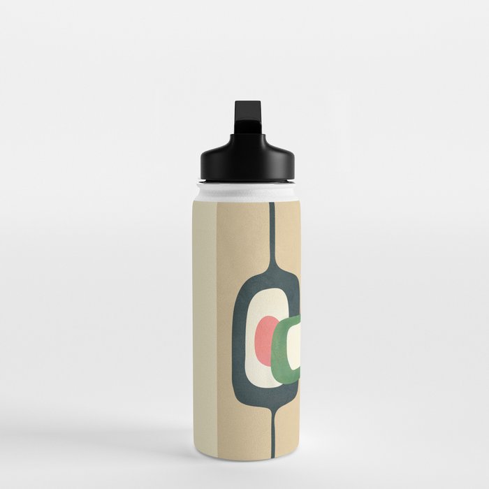 Mid-Century Abstract Balance 04 Water Bottle Gallery Image 3