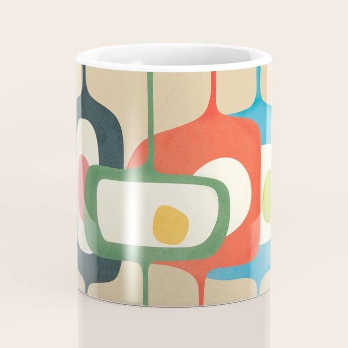 Mid-Century Abstract Balance 04 Coffee Mug Gallery Image 4