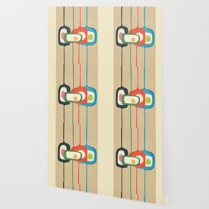 Mid-Century Abstract Balance 04 Wallpaper Gallery Image 2