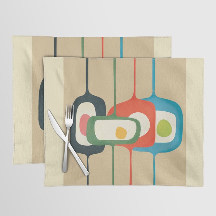 Mid-Century Abstract Balance 04 Placemat Gallery Image 1